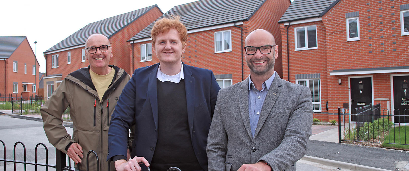Mike with Cllr Hayes and Lovell