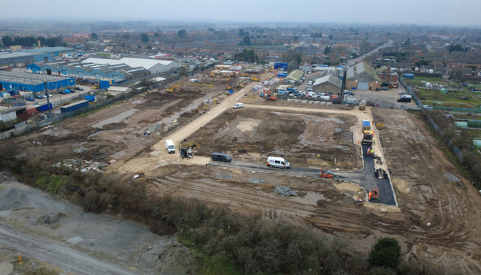 Aerial view of NCHA new development in Newark