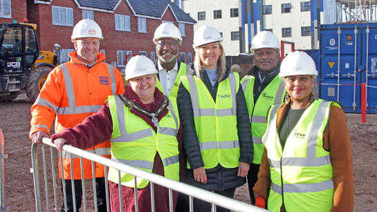Stapleford development with Mayor of Broxtowe