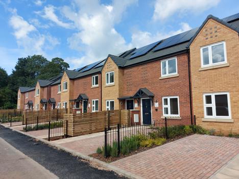 New homes at College Way in Biborough.