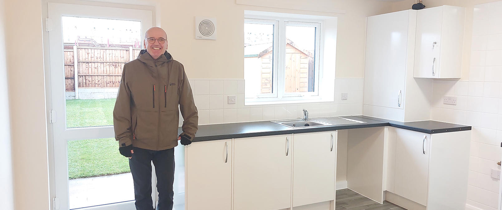 Mike Price in kitchen at Beckhampton Road Mike Price in kitchen at Beckhampton Road