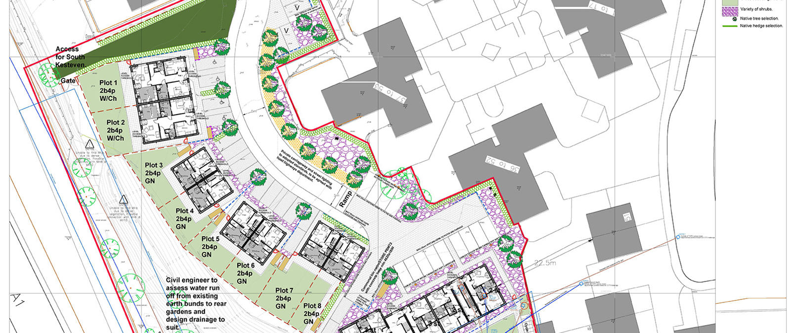 Larch Close Site Plan