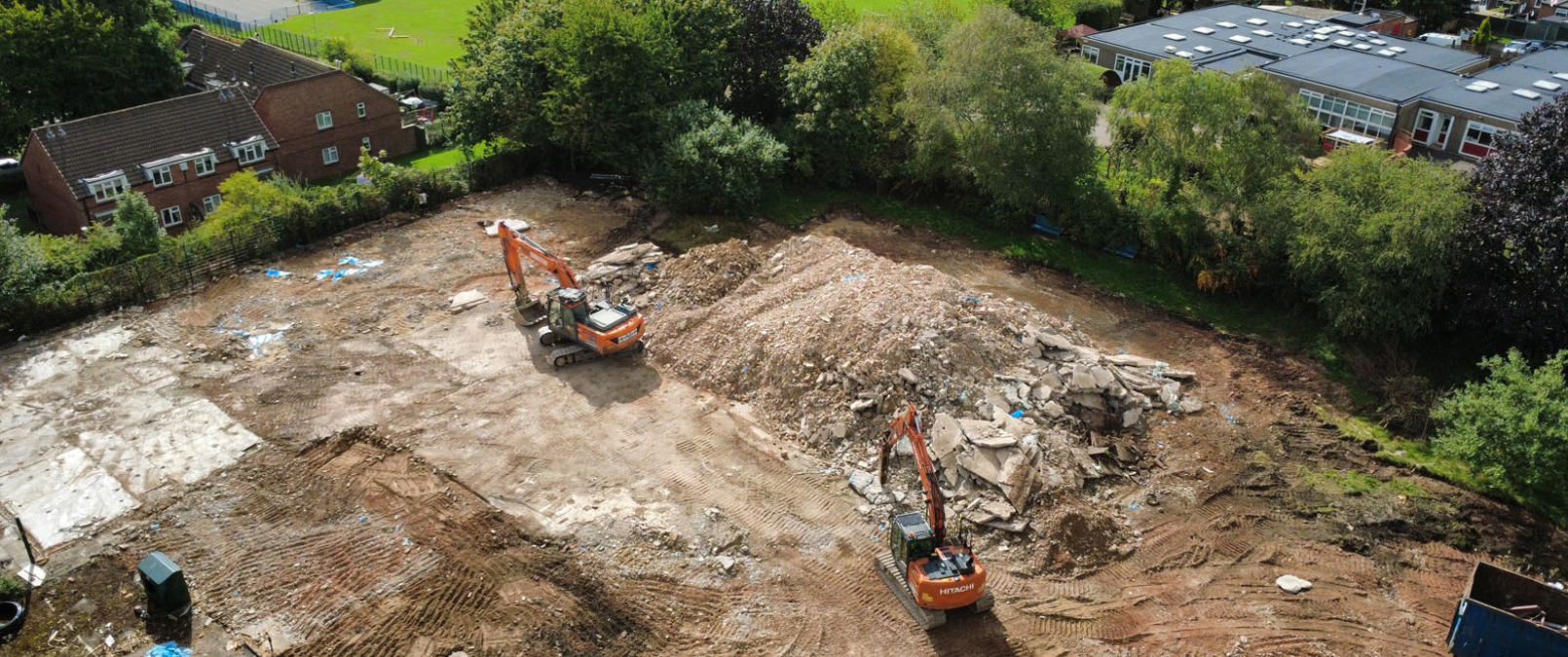 Aerial view of site