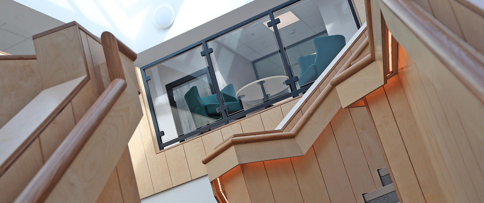 Architectural design of central stairs